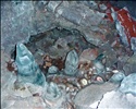 Ice Stalagmites - Crystal Ice Cave, Lava Beds National Monument